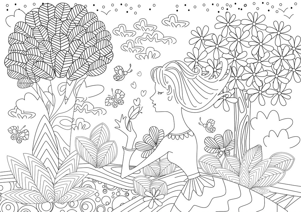 Girl in Fantasy Forest