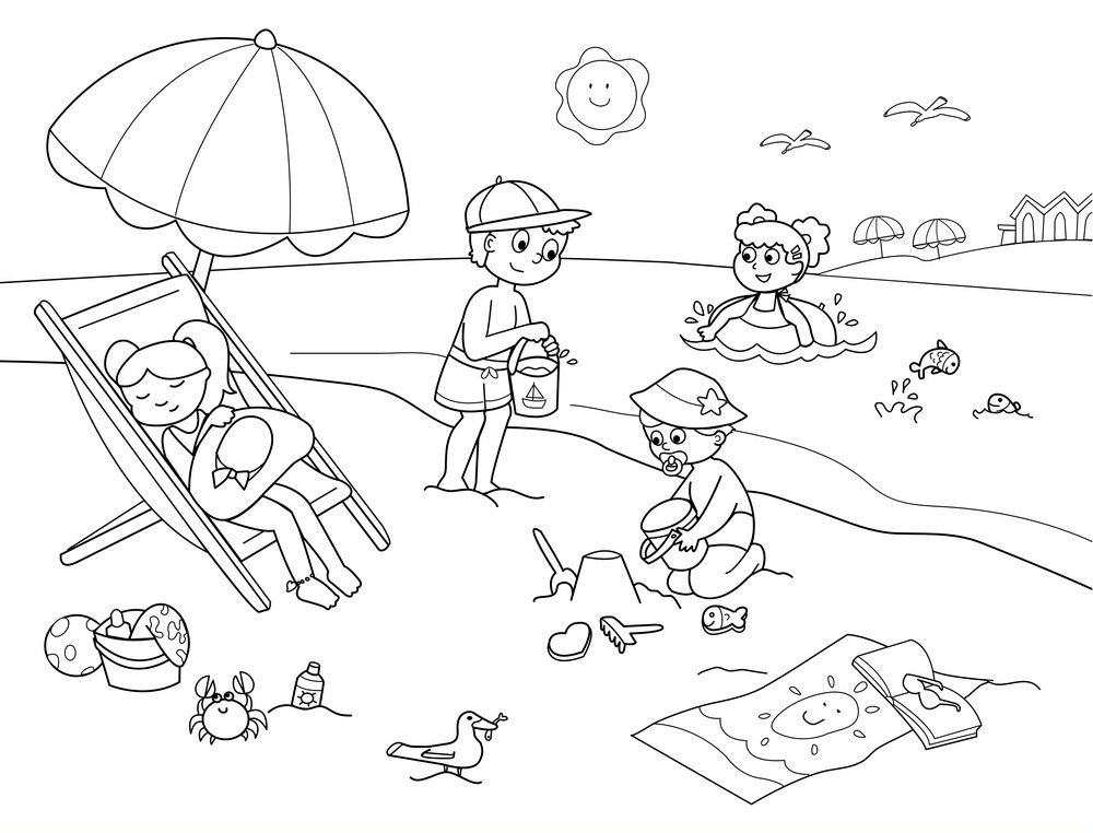 Children at Beach